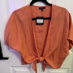 Style Envy tie front top.NWT
